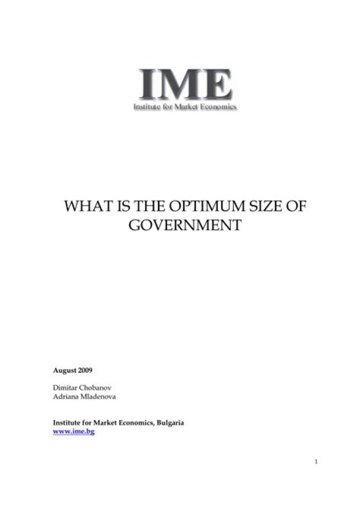 What is the optimum size of government?