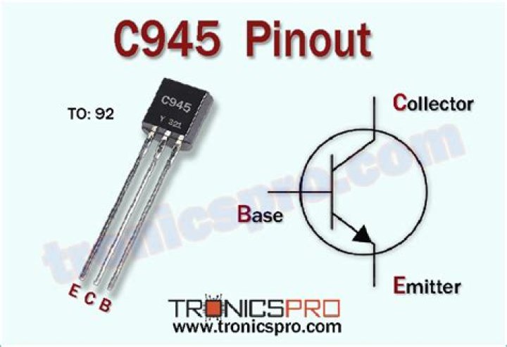 What is the pinout of a c945 transistor?