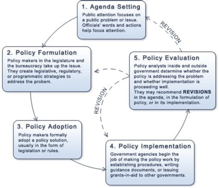 What is the policy making cycle?