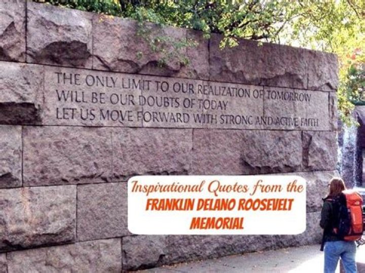 What is the quote on the FDR Memorial?