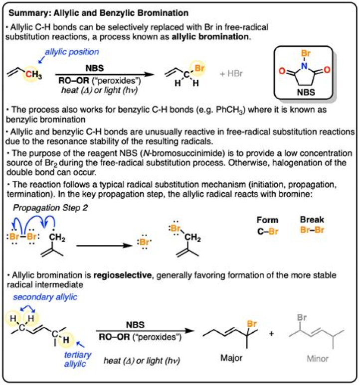 What is the role of NBS in allylic bromination?