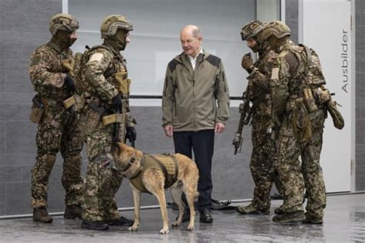 What is the service uniform of the German Bundeswehr?