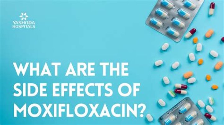 What is the side effects of moxifloxacin?