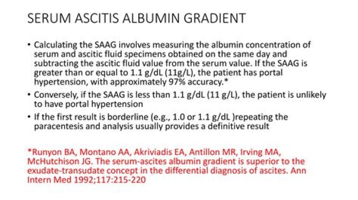 What is the significance of serum ascites albumin gradient?