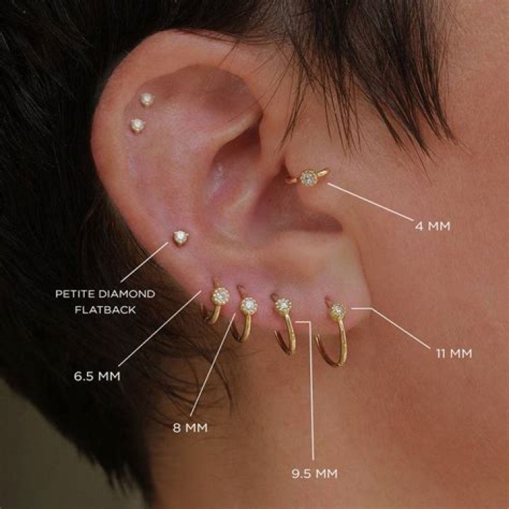 What is the smallest mm earring?