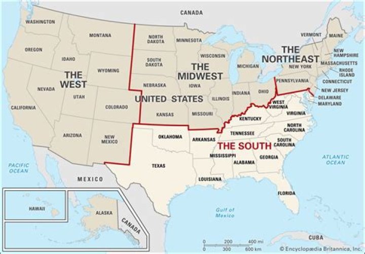 What is the South region known for?