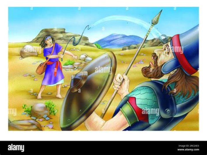 What is the story of David and Goliath in the Bible?