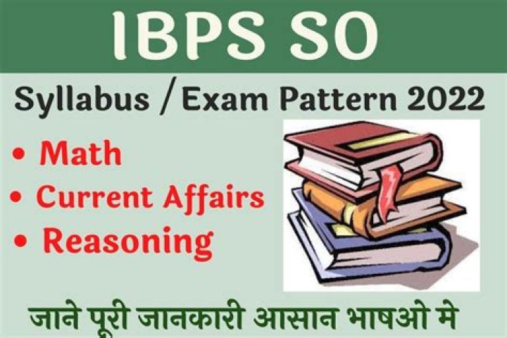 What is the syllabus of the IBPS so exam?