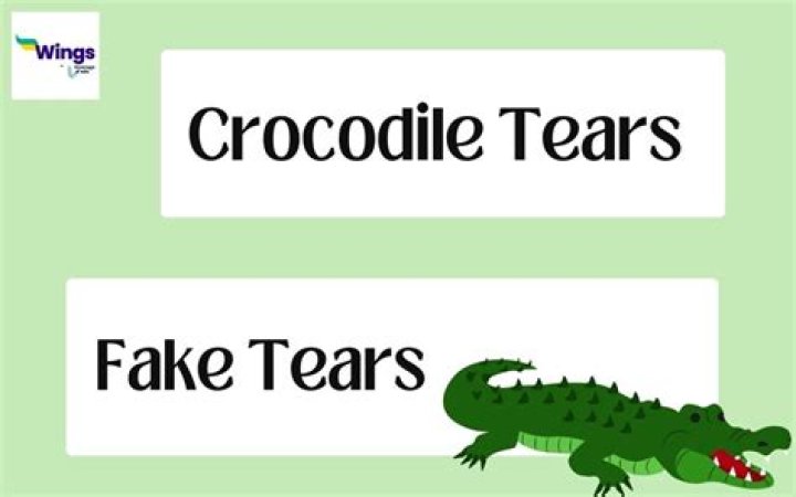 What is the synonym of crocodile tears?