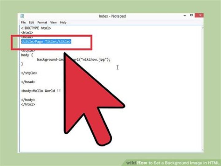 What is the tag for background image in HTML?