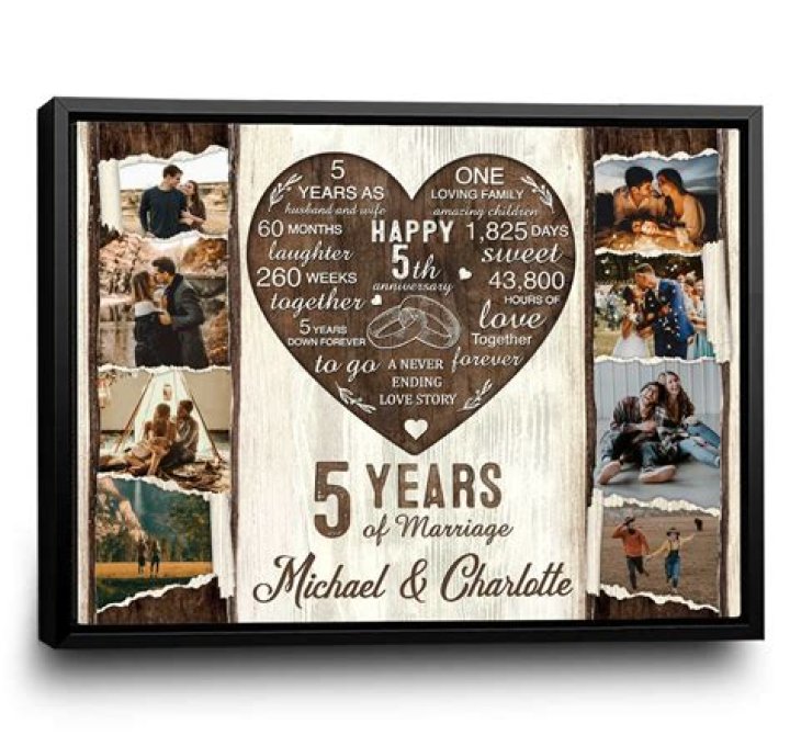 What is the traditional 5 year wedding anniversary gift?