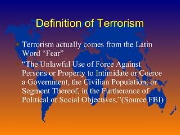 What is the UN definition of terrorism?