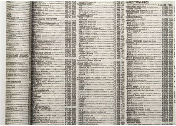 What is the US telephone directory?