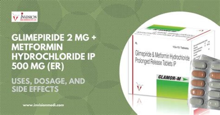 What is the use of glimepiride and metformin?