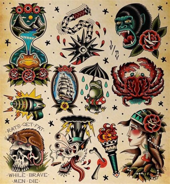 What is the vintage tattoo style called?