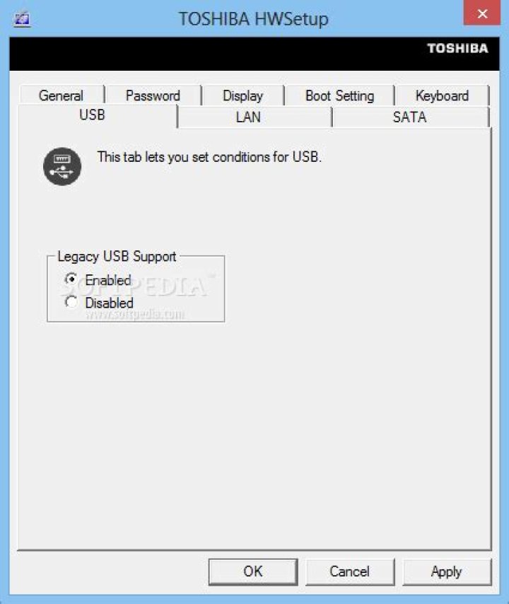 What is Toshiba HW Setup utility?