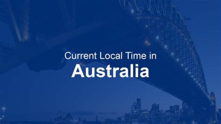 What is UTC time now in Australia?