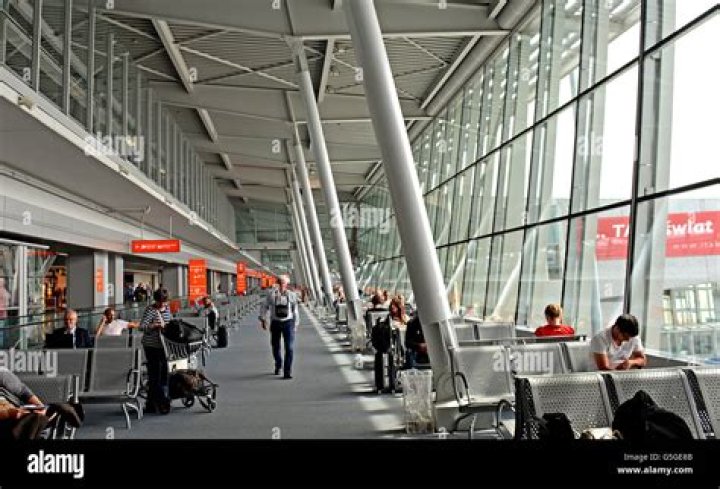 What is Warsaw main airport?