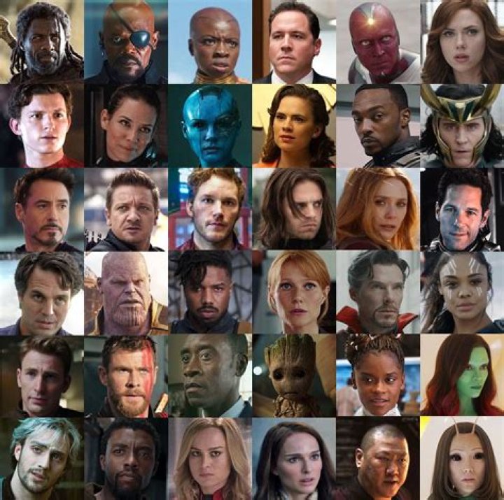 What Marvel character has black hair?