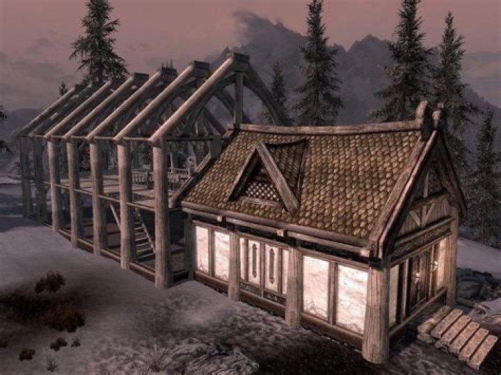 What materials do I need to build a house in Skyrim?