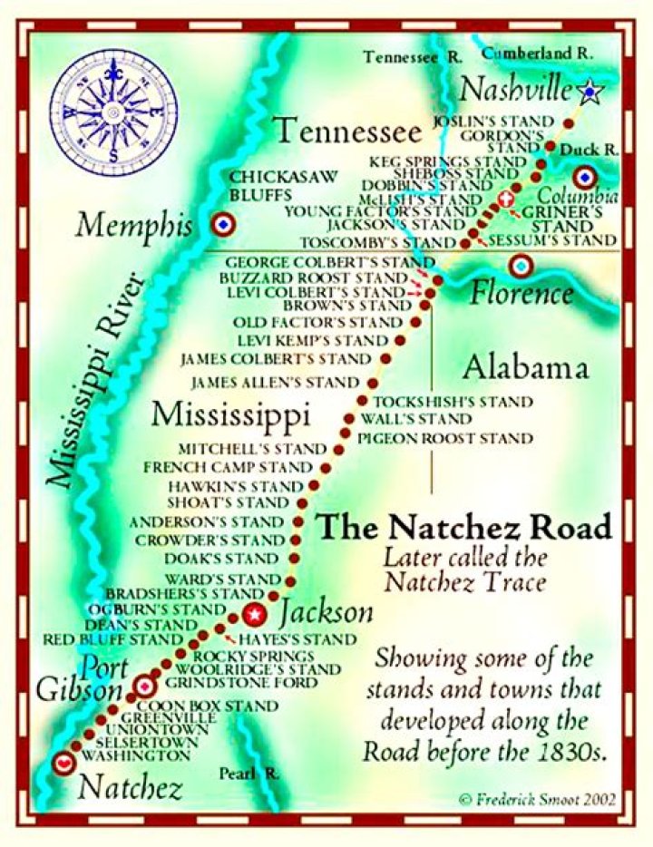 What mile marker is Tupelo on the Natchez Trace?