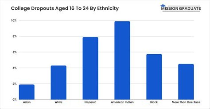 What percentage of dropouts are black?