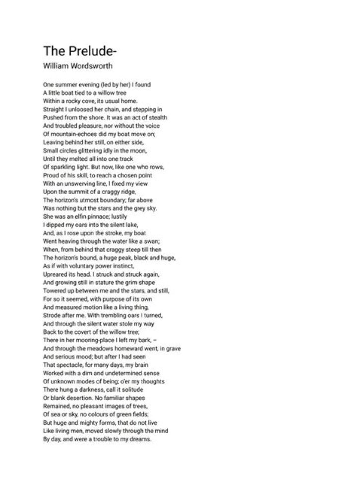 What poetic techniques are used in the Prelude?