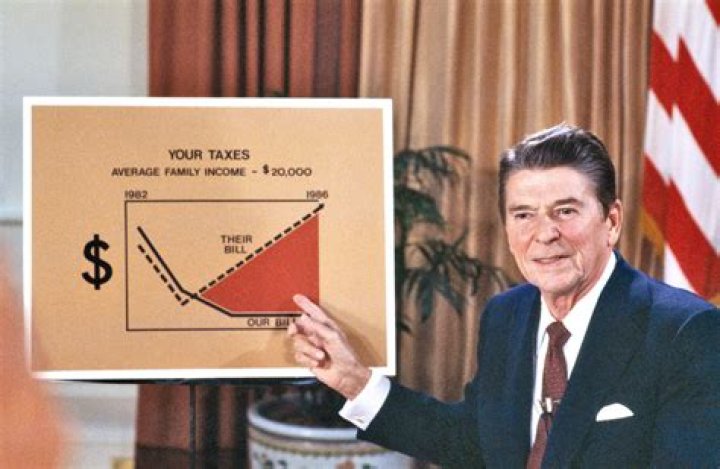 What President supported trickle-down economics?