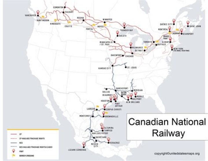 What railways are in Canada?