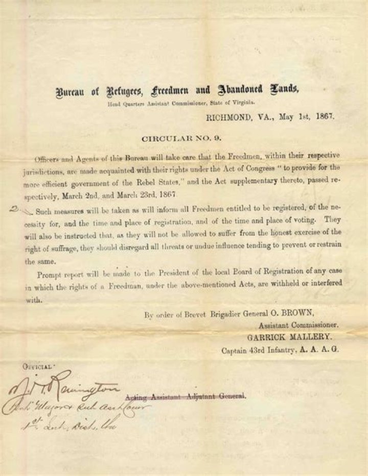 What restricted right of freedmen?