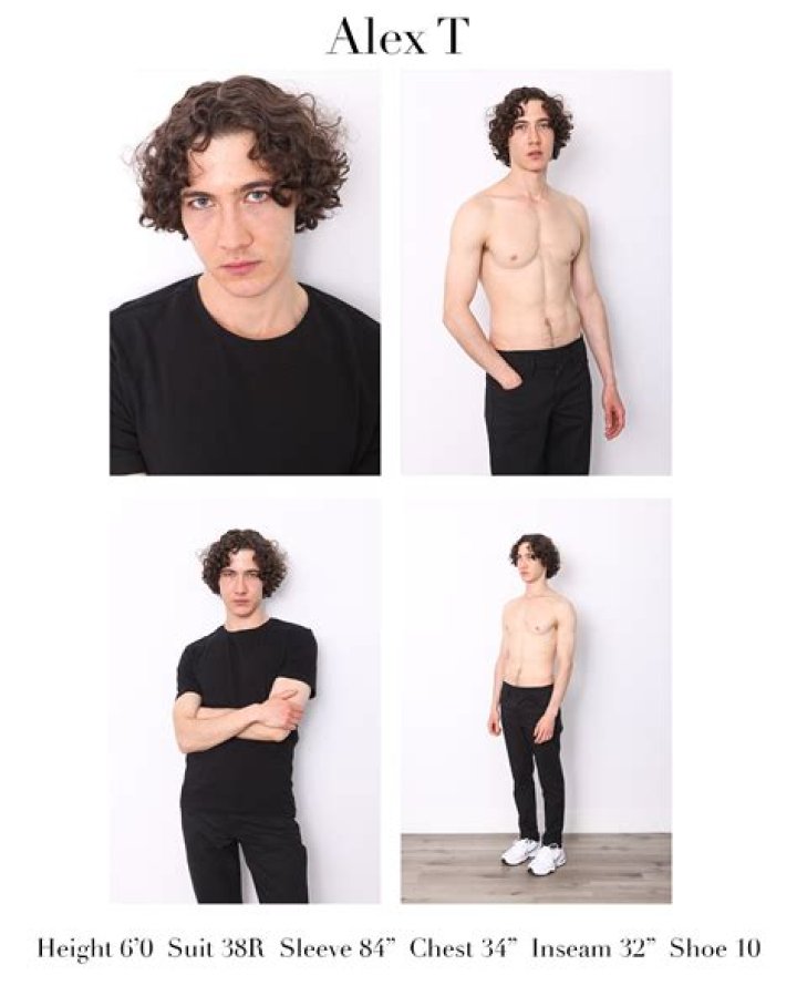 What should a male modeling portfolio include?