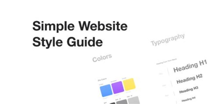 What should a website style guide include?