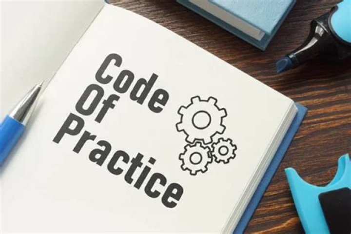 What should be in a code of practice?