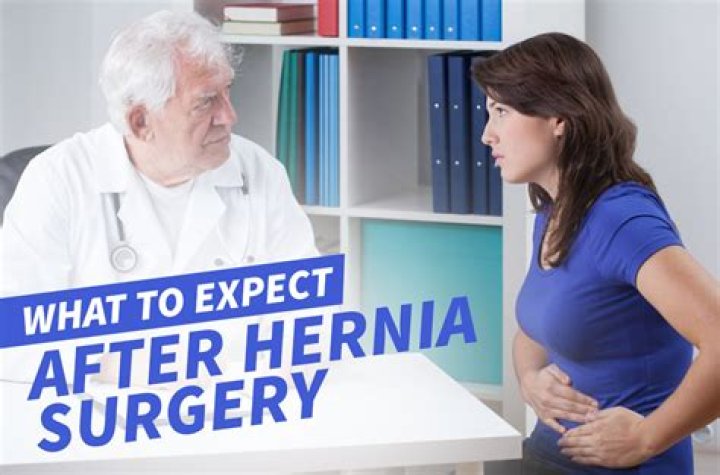 What should I expect after my hernia surgery?