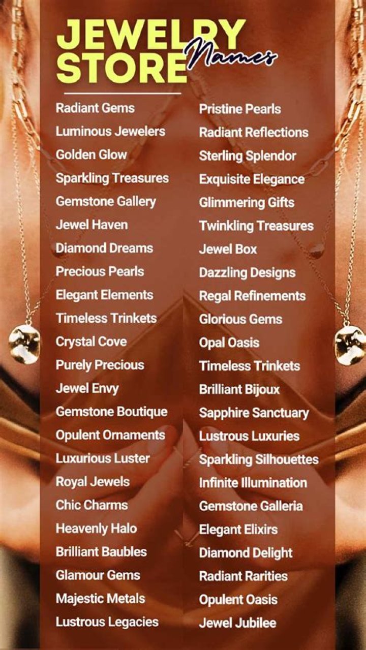 What should I name my online jewelry store?