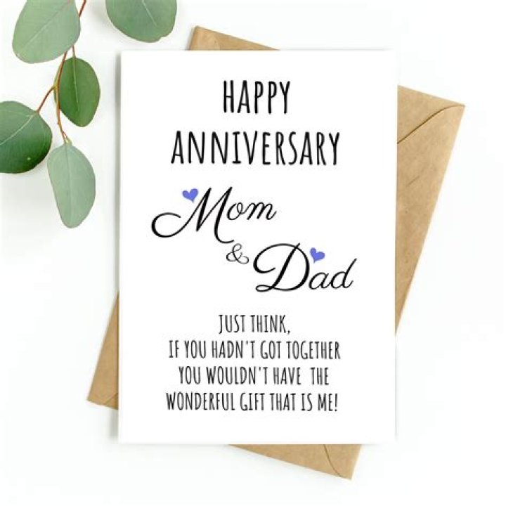 What should I write in my parents anniversary?