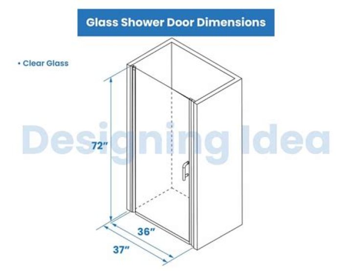What size do shower doors come in?