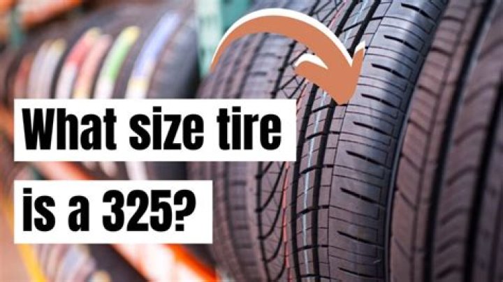 What size is a 325 tire in inches?
