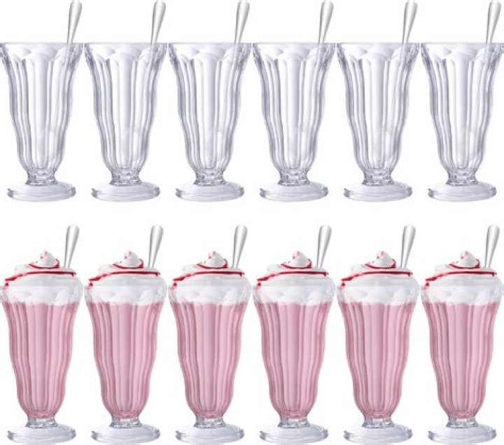 What size is a milkshake glass?