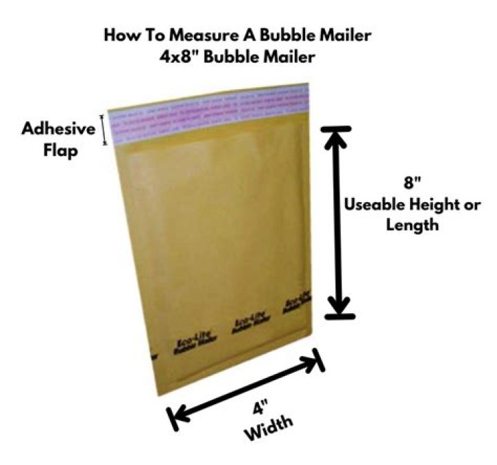 What size is a standard bubble mailer?