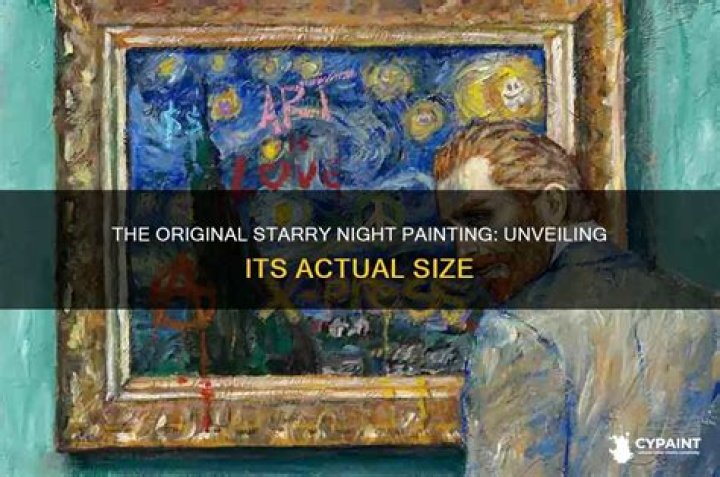 What size is the original Starry Night?