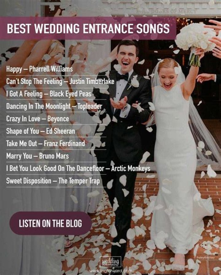 What song should the wedding party walk into?