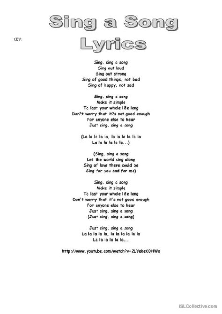 What songs do they sing at nursery?