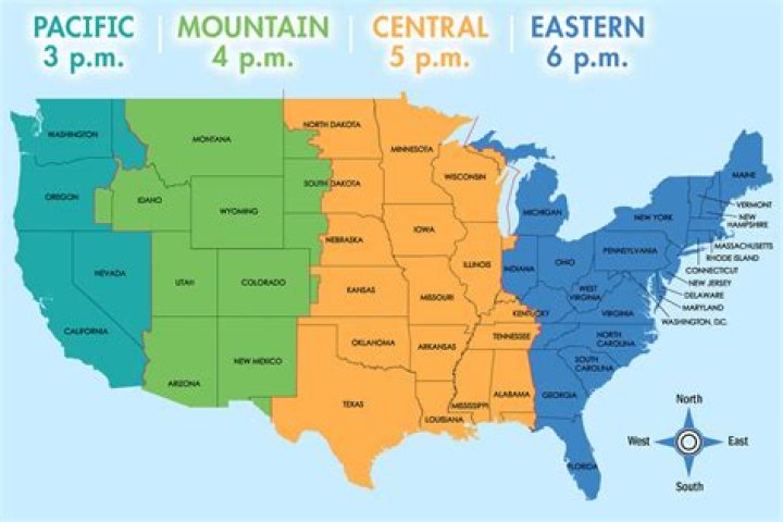 What states are in each timezone?