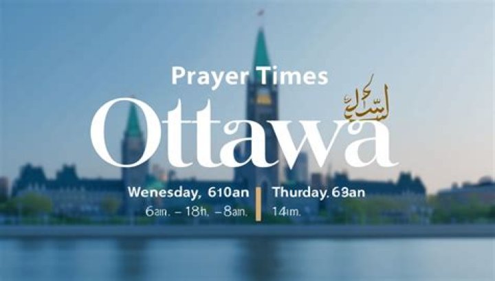 What time is prayer today Ottawa?