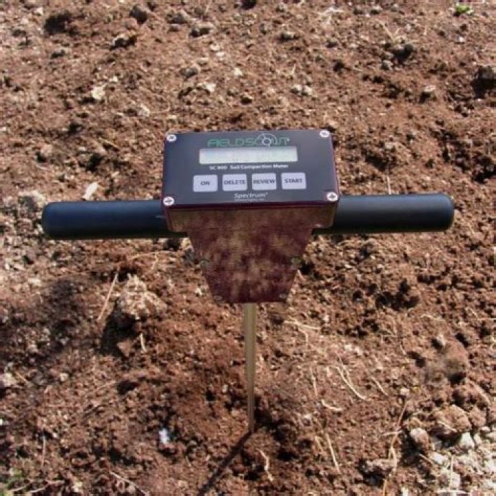 What tool measures soil compaction?