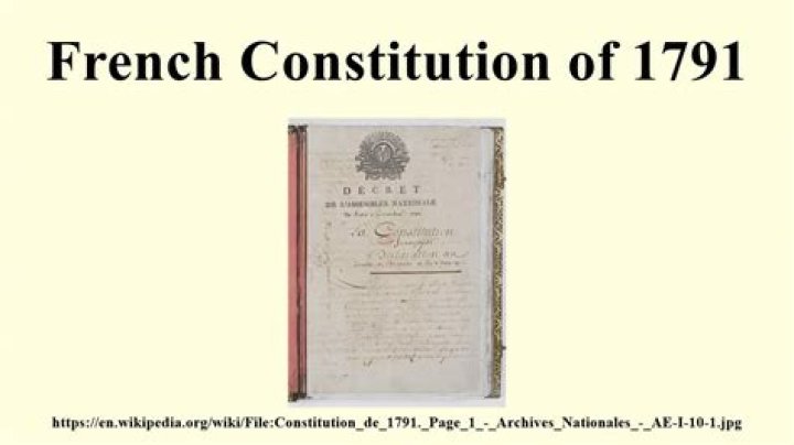 What type of government did the Constitution of 1791 create in France?