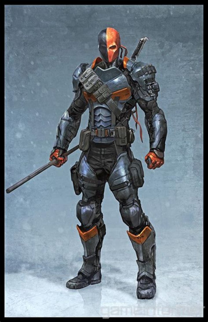 What type of gun does Deathstroke use?