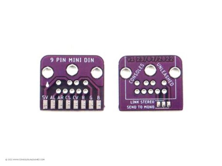 What was 9 pin mini DIN used for?