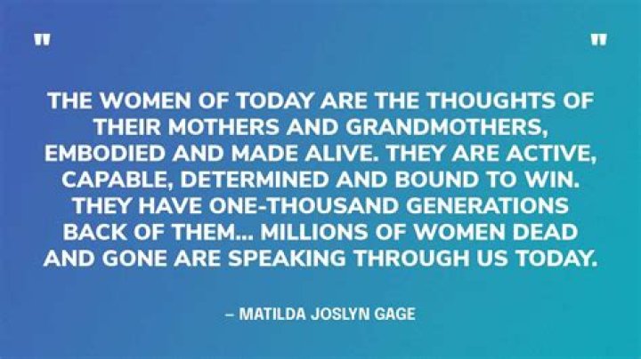 What was Matilda Joslyn Gage known for?
